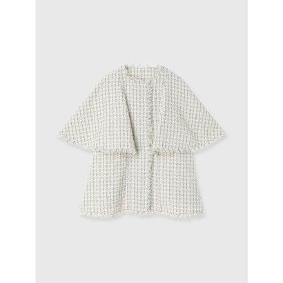 anuans（アニュアンス） ツイードケープジャケット （WHITE