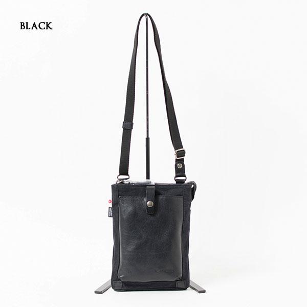 DOUBLES（ダブルス） 帆布 本革ショルダーバッグ イタリアンレザー