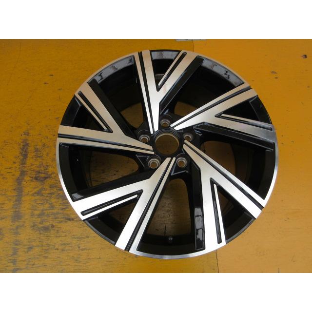 ゴルフ8 R-LINE純正アルミホイール18インチ7.5J+51 PCD112 5ホール黒