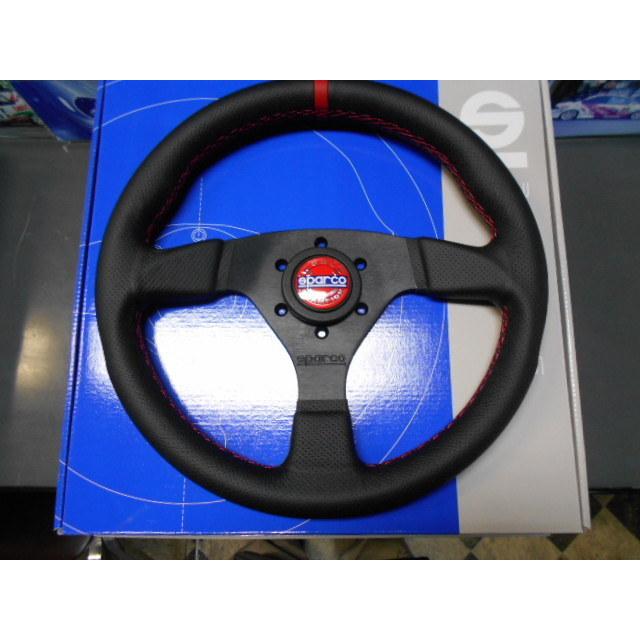 SPARCO スパルコ R383 CHAMPION フラットステアリング スムースレザー