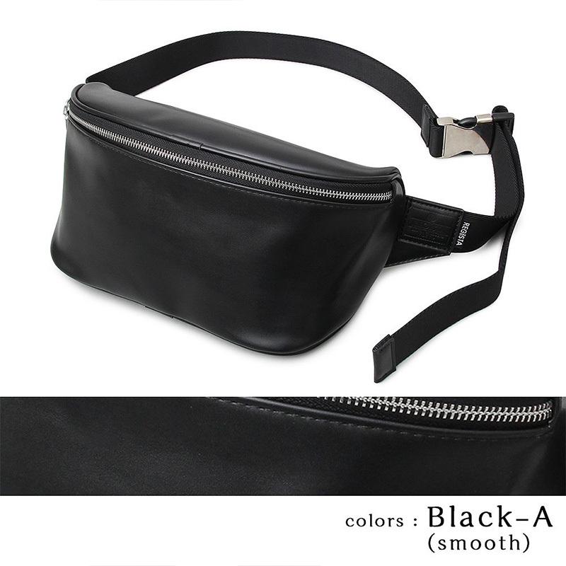 REGiSTA（レジスタ） PUレザーウエストバッグ ヒップバッグ ボディ