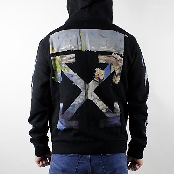off white（オフホワイト） Off-White DIAG COLORED ARROW ZIP HOODIE