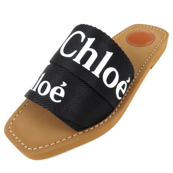 Chloe（クロエ） WOODY LOGO Flat mules ウッディ ロゴ サンダル