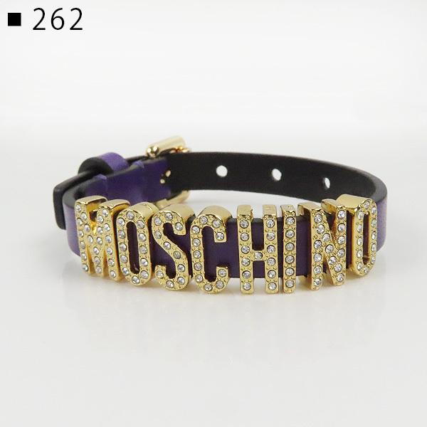 MOSCHINO（モスキーノ） Crystal Embellished Logo Bracelet A77528002
