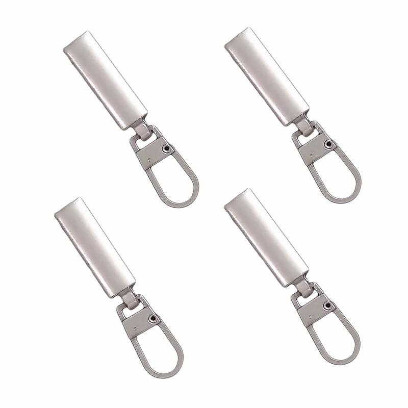 ジッパー 修理 取替 ファスナー 引き手 強力 取付簡単 シルバー