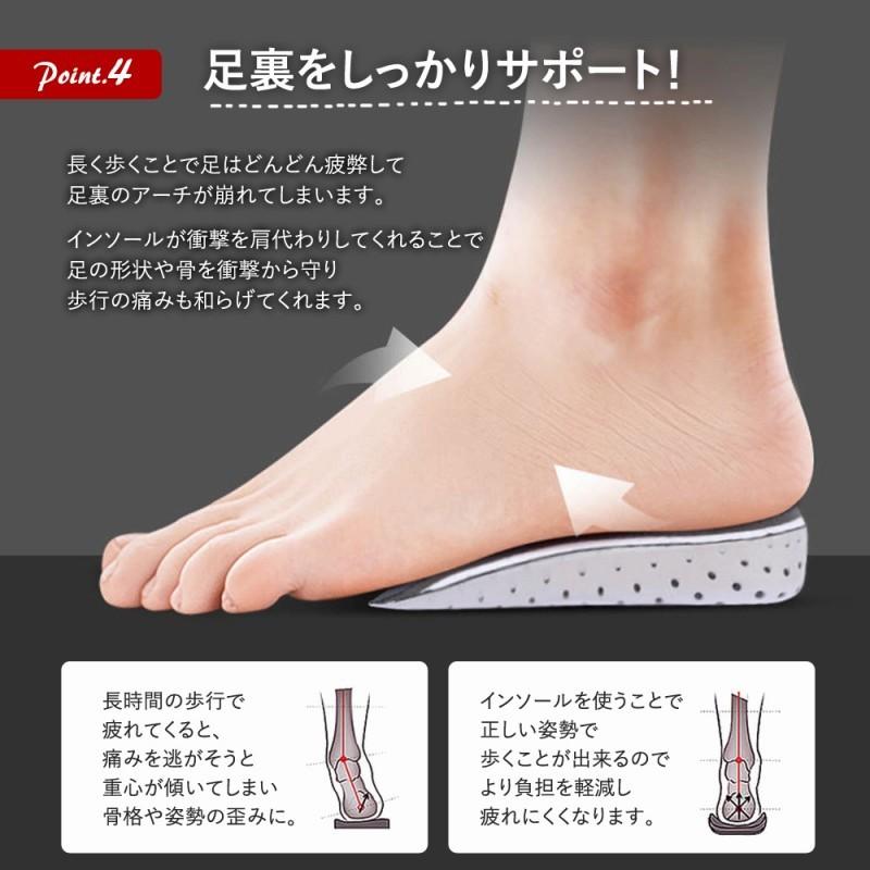 シークレットインソール 3種類セット 2cm 3cm 4cm 身長を盛れる 男女