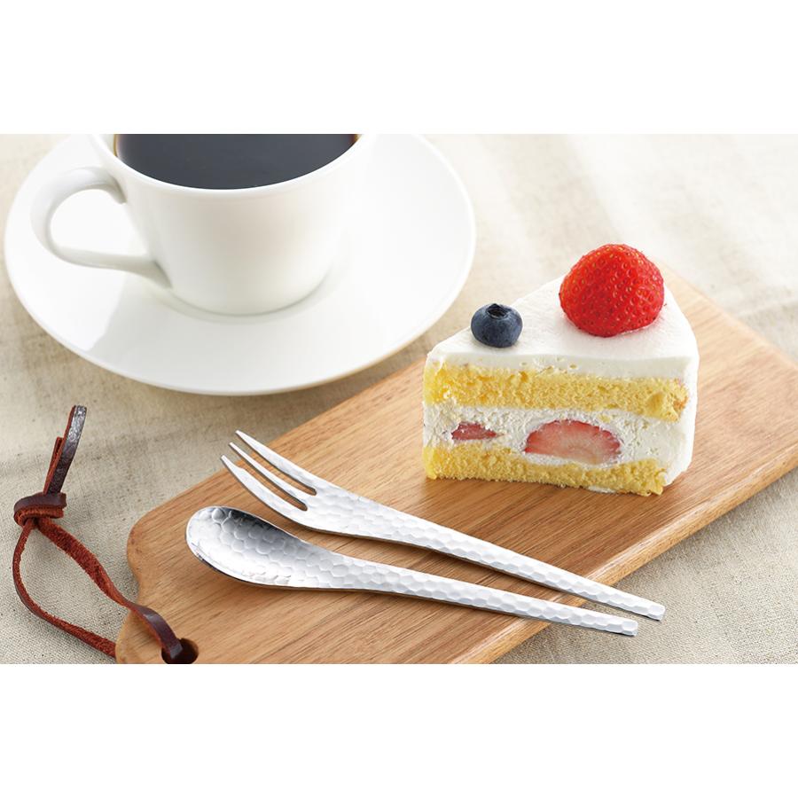 銀鱗 コーヒースプーン4pcセット（GR-106）和風 槌目模様 デザート