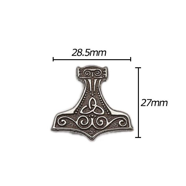 メタルコンチョ ミョルニル ニッケル 28mm×27mm 1ヶ ネジ式（タイプE