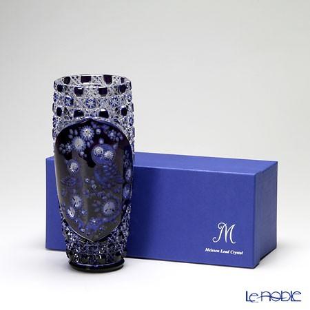 並行輸入品 マイセン マイセンクリスタル 花瓶 フクロウ 3層被せ 28cm