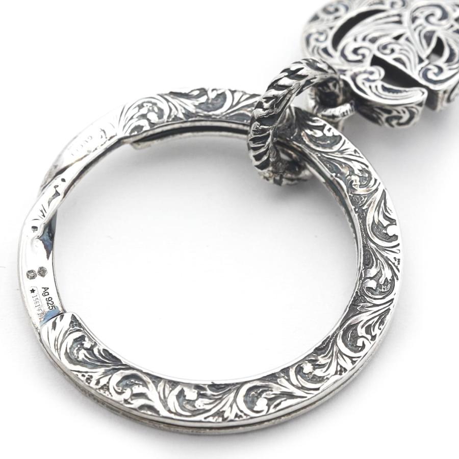 グッチ キーリング GUCCI ダブルG キーモチーフ キーホルダー シルバー