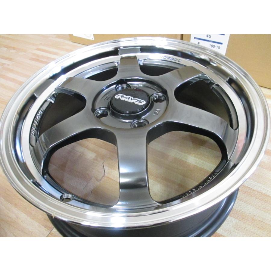 RAYS 即納 新品展示品 4本 鍛造 軽量 ボルクレーシング TE37 KCR HF 15