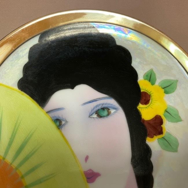 ノリタケ オールドノリタケ アールデコ デコレディプレート グリーン