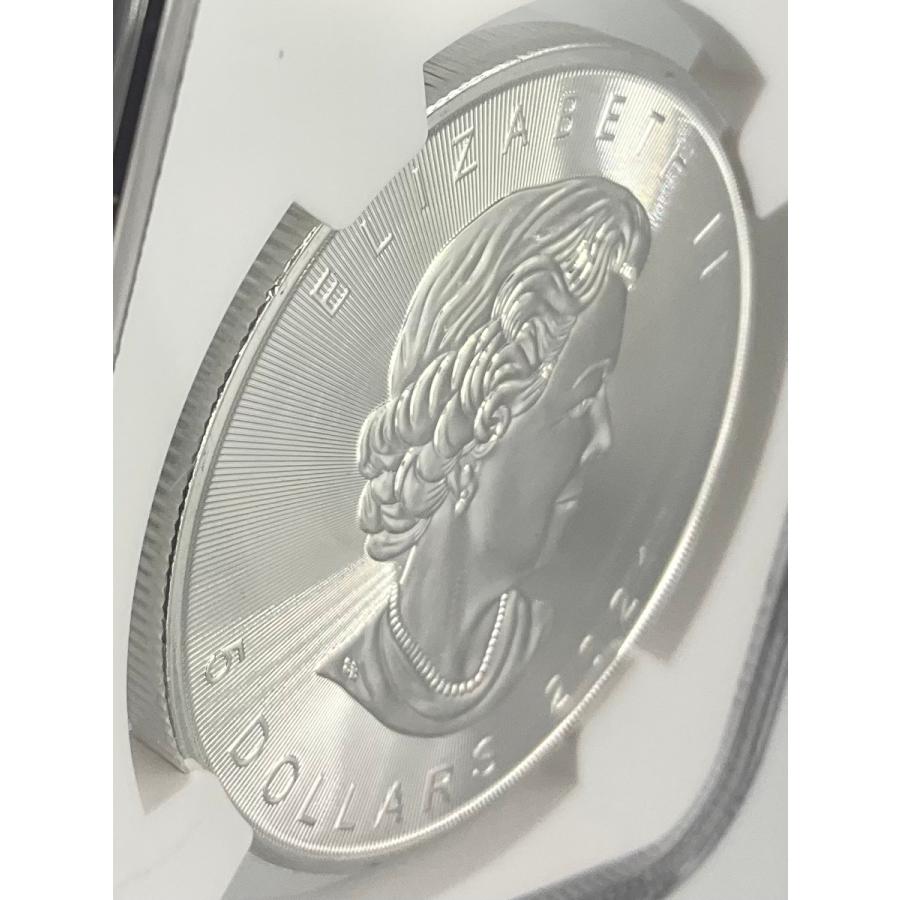 2021年 カナダ メイプルリーフ 1oz 5ドル 銀貨 エリザベス2世 NGC社