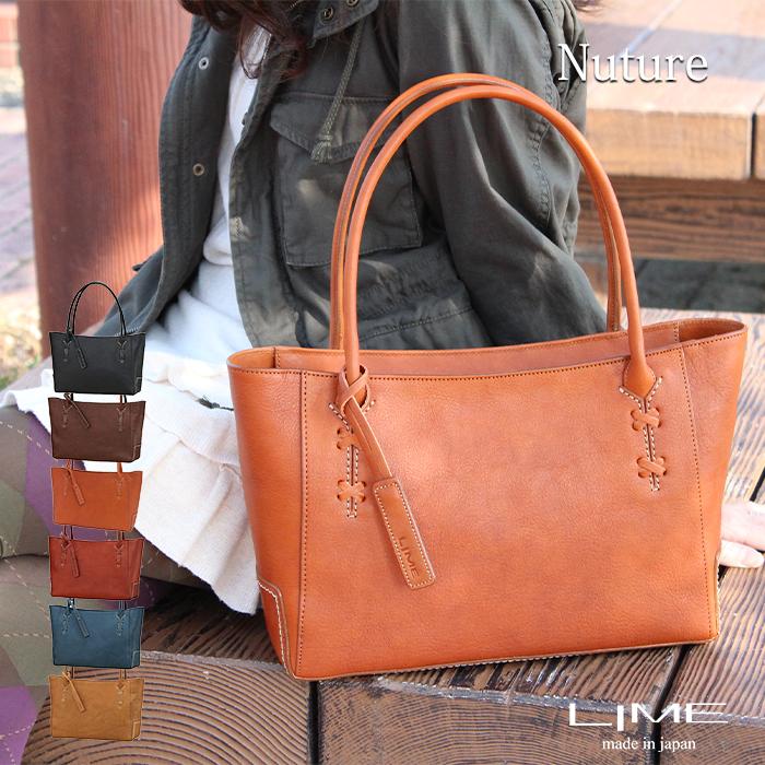 LIME made in japan トートバッグ レディース 本革 ビジネスバッグ