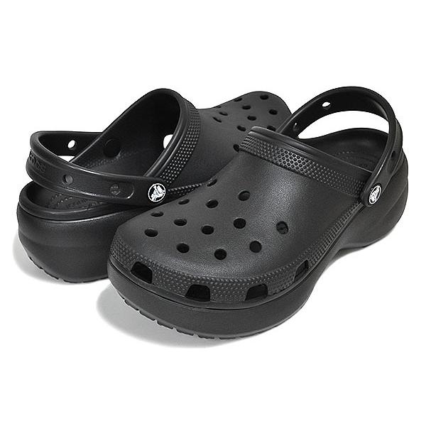 crocs（クロックス） crocs CLASSIC PLATFORM CLOG W BLACK 206750-001