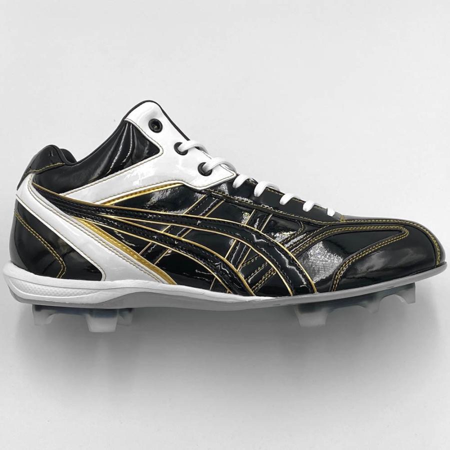 ASICS（アシックス） 【サイズ交換送料無料】ブラック×ゴールド 野球