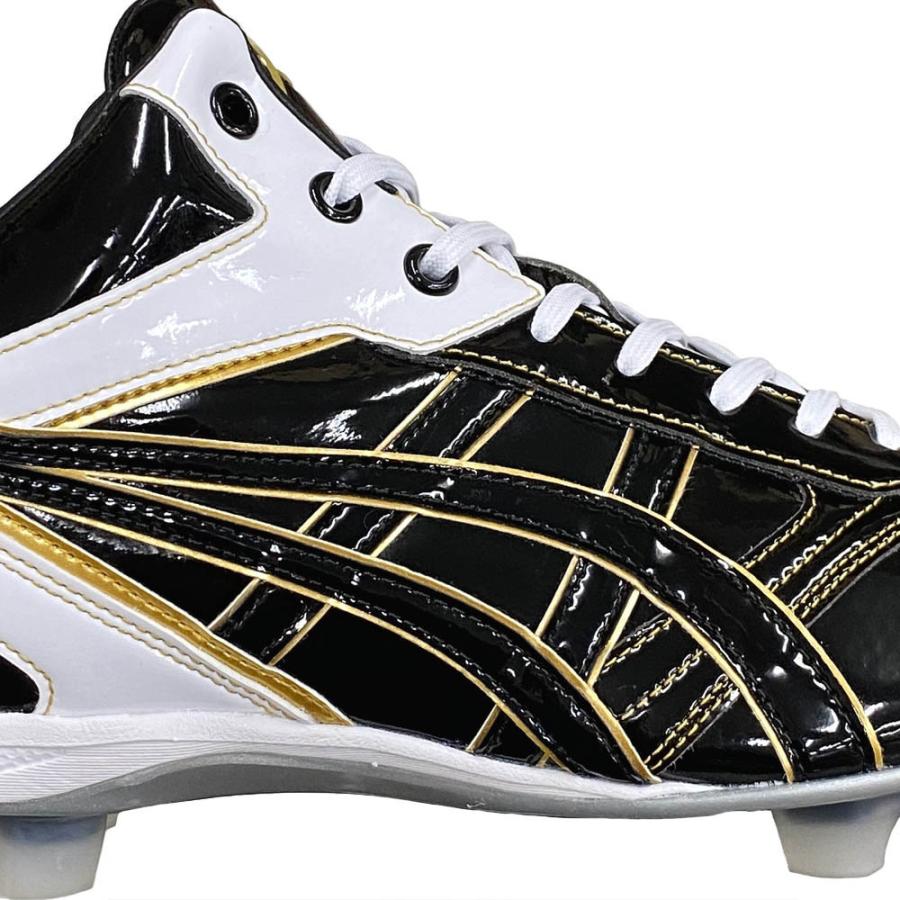 ASICS（アシックス） 【サイズ交換送料無料】ブラック×ゴールド 野球