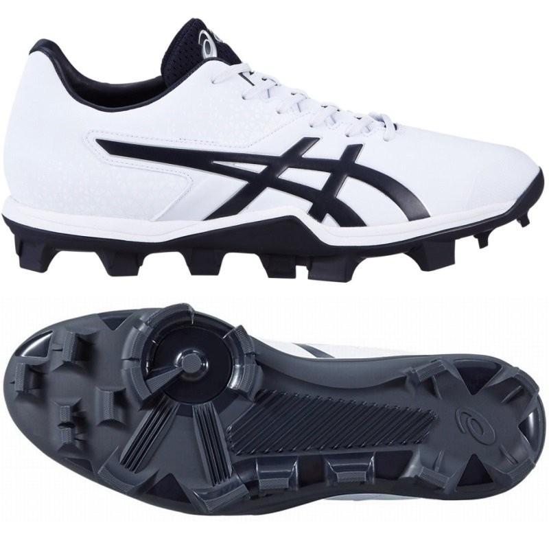 ASICS（アシックス） ホワイト×レッド28cmのみ 野球 スタッドスパイク