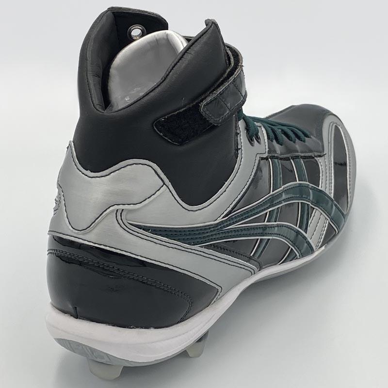 ASICS（アシックス） 【サイズ交換送料無料】ブラック×Dグリーン 野球