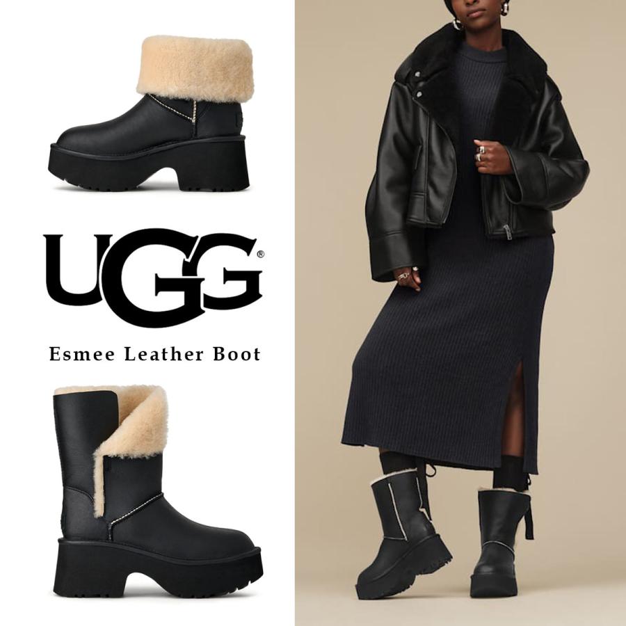 UGG（アグ） ウィメンズ エスミー レザー ブーツ UGG WOMENS ESMEE