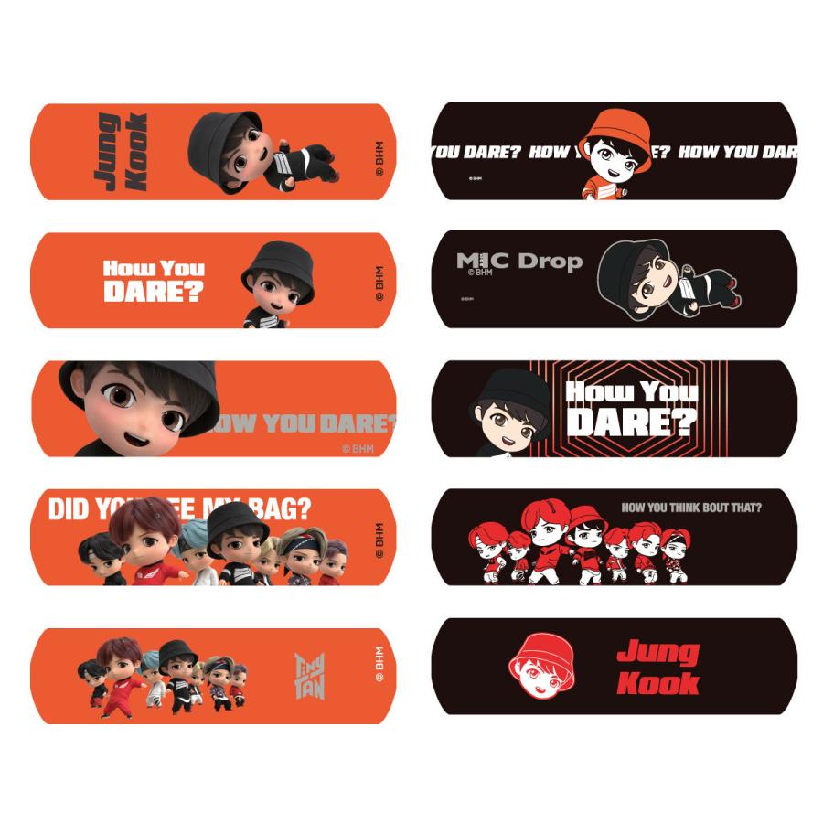 BTS 公式グッズ TinyTAN 缶入り ばんそうこう 絆創膏 60枚入 JUNGKOOK