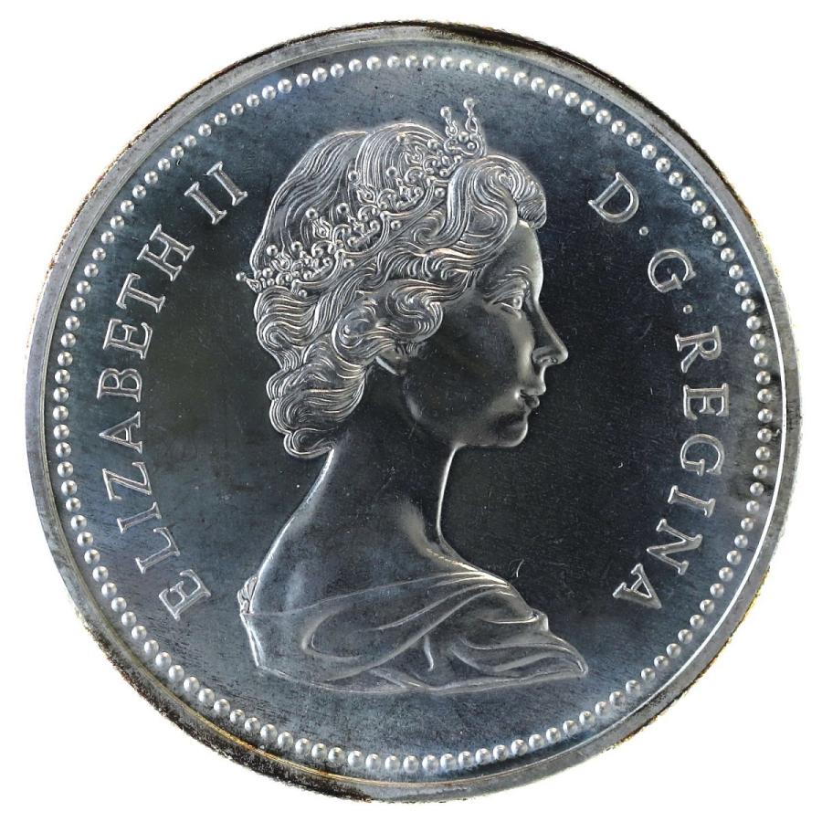 カナダ 1972年 1ドル 大型銀貨 エリザベス2世 : エルズコレクション