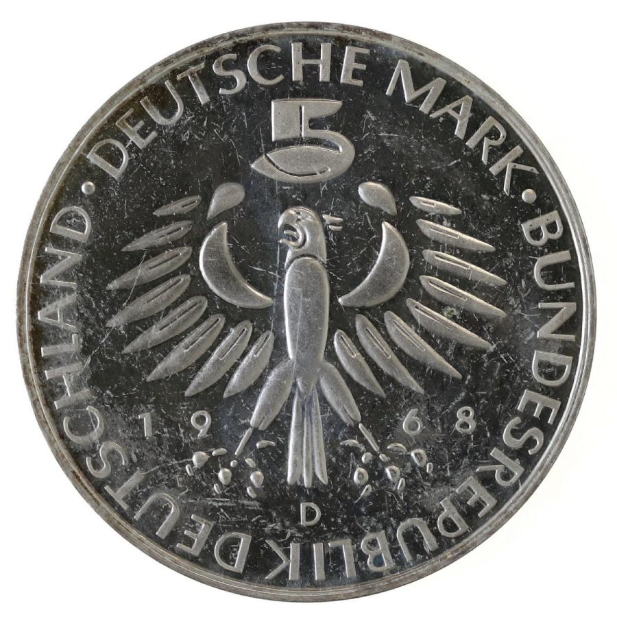 西ドイツ 1968年 5マルク ペッテンコーファー生誕150周年記念 プルーフ