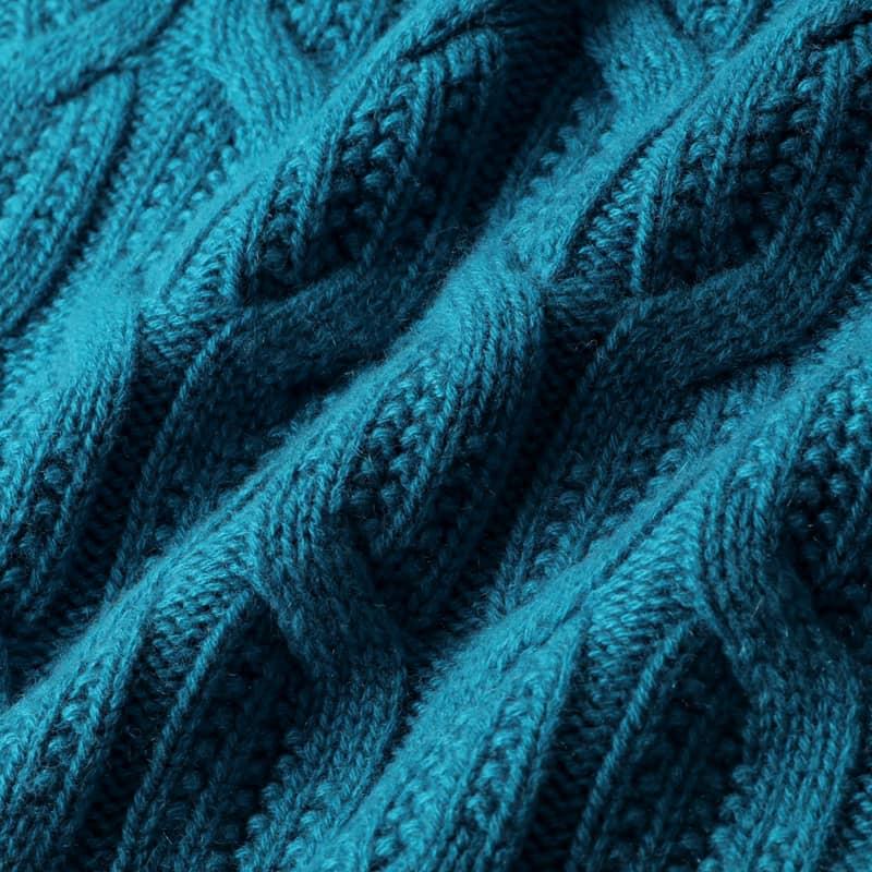 DRUMOHR（ドルモア） ケーブル編みカシミヤミドルゲージタートルネック