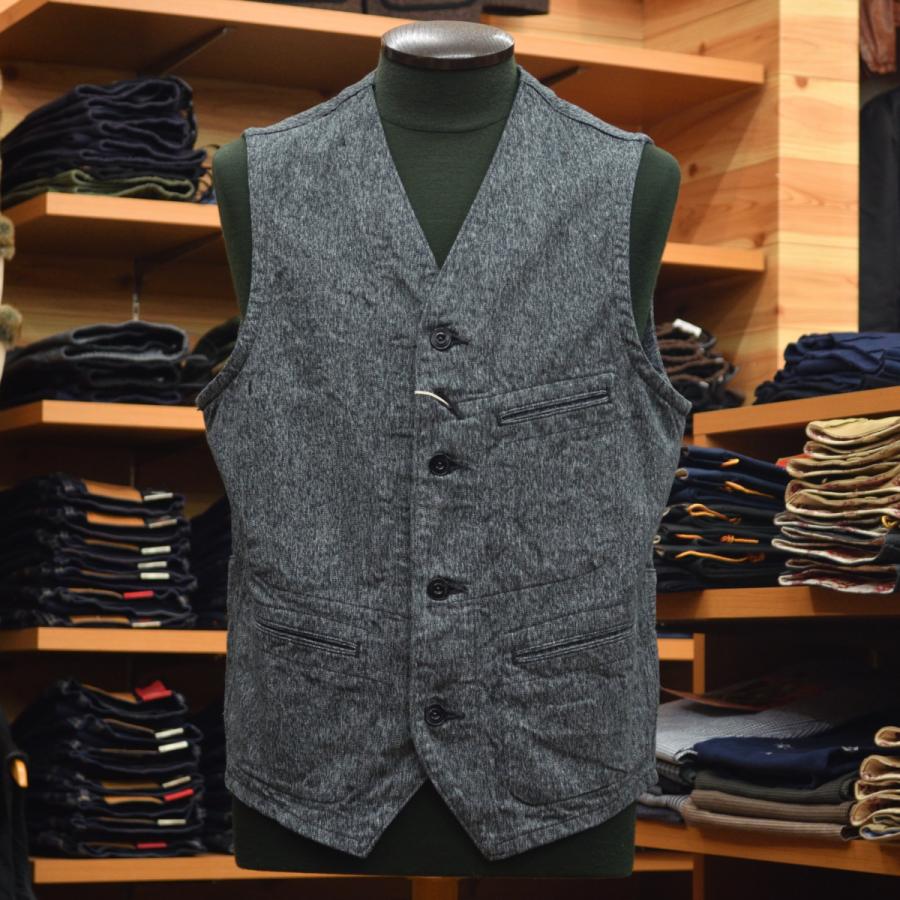 SUGAR CANE (シュガーケーン) 9oz ブラックコバートワークベスト