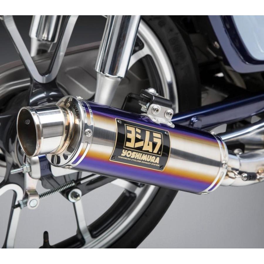 スーパーカブ C125 フルエキ GPマグナム マフラーチタンブルー レース