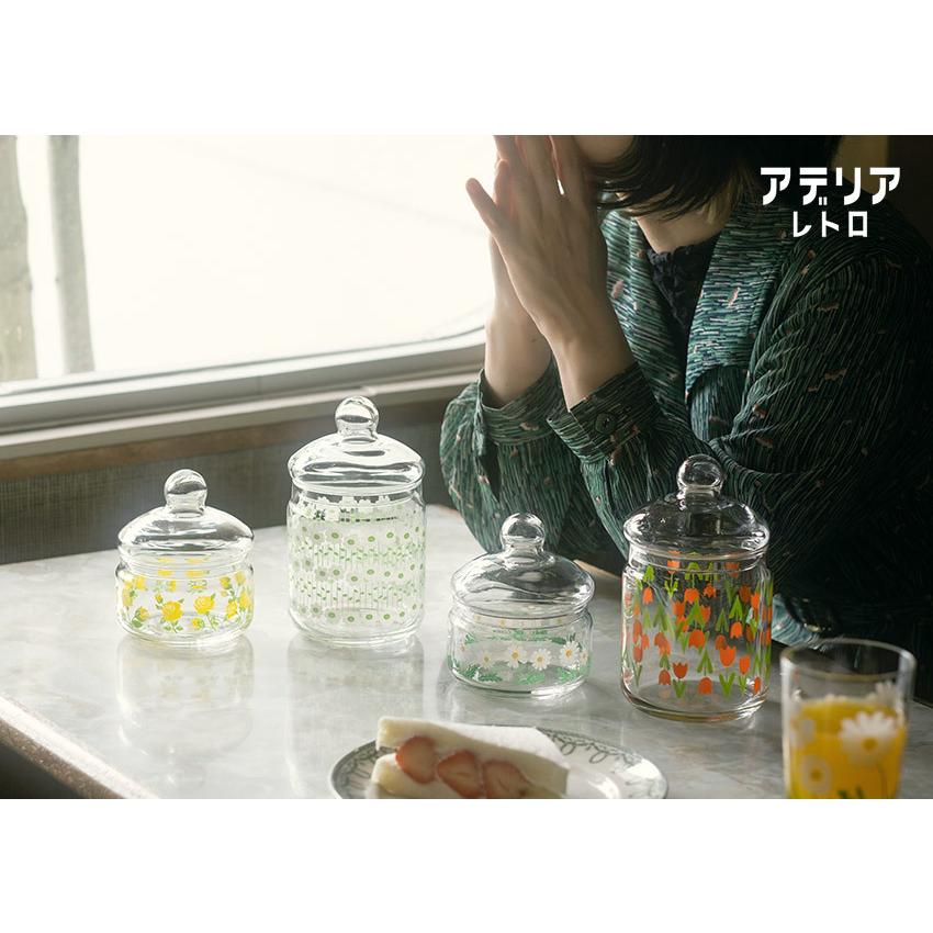 ADERIA アデリアレトロ ガラスキャニスター ボンボン入れ Sサイズ