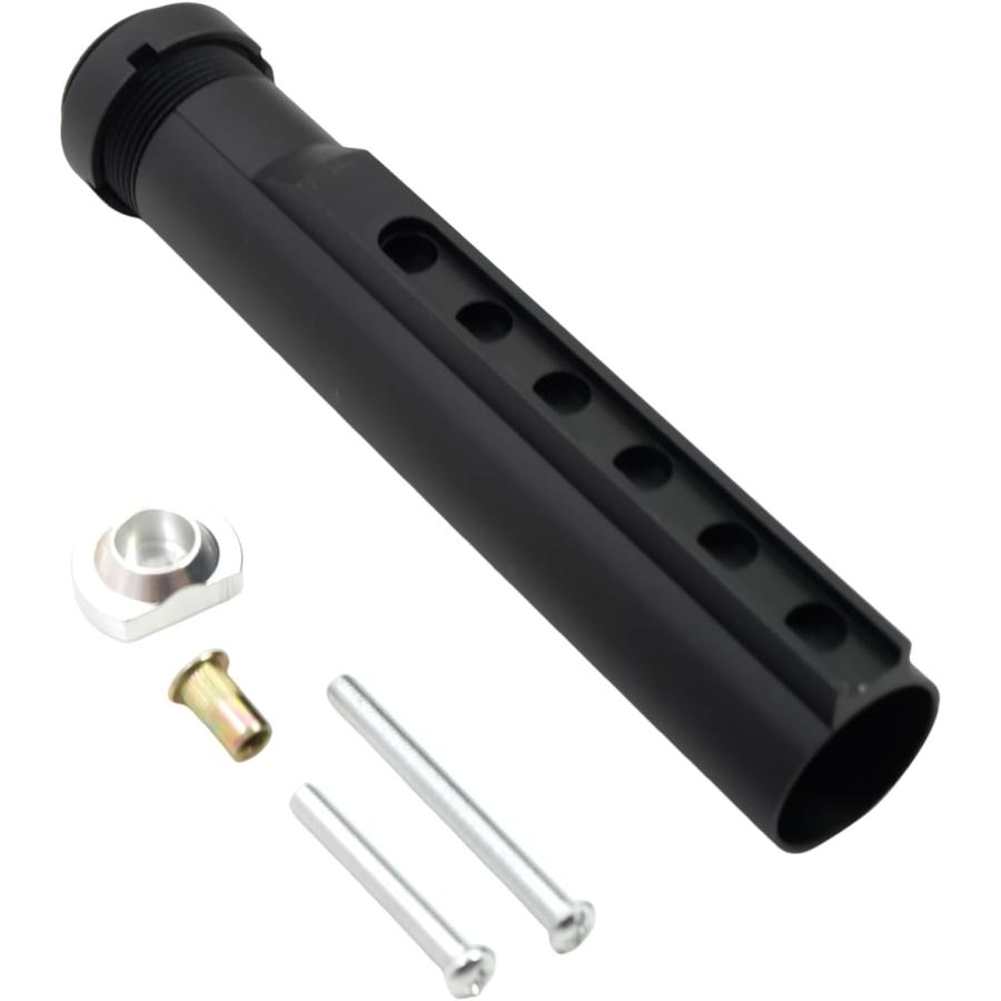 ZepoR】アルミCNC 6ポジションナンバー入りストックパイプ｜軽量高剛性