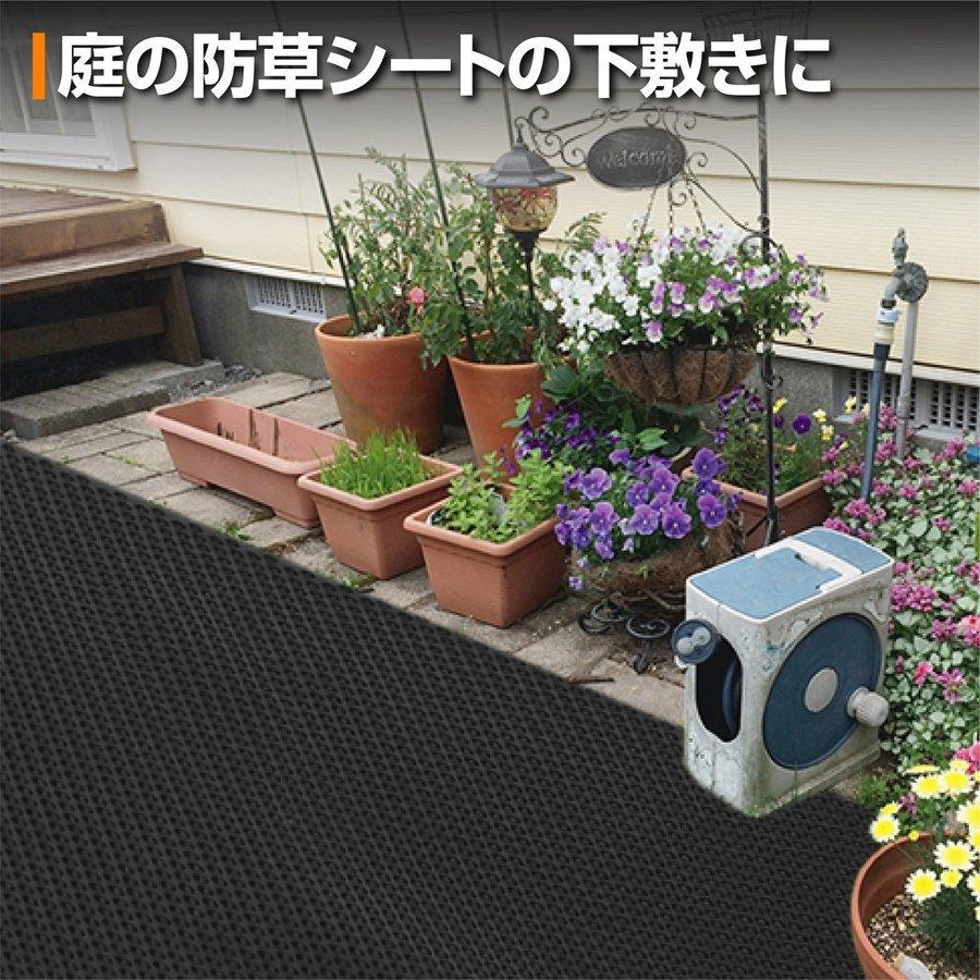 LIFAXIA ゴムマット 屋外 10mm 1m×2m 養生マット バイク ガレージ 駐