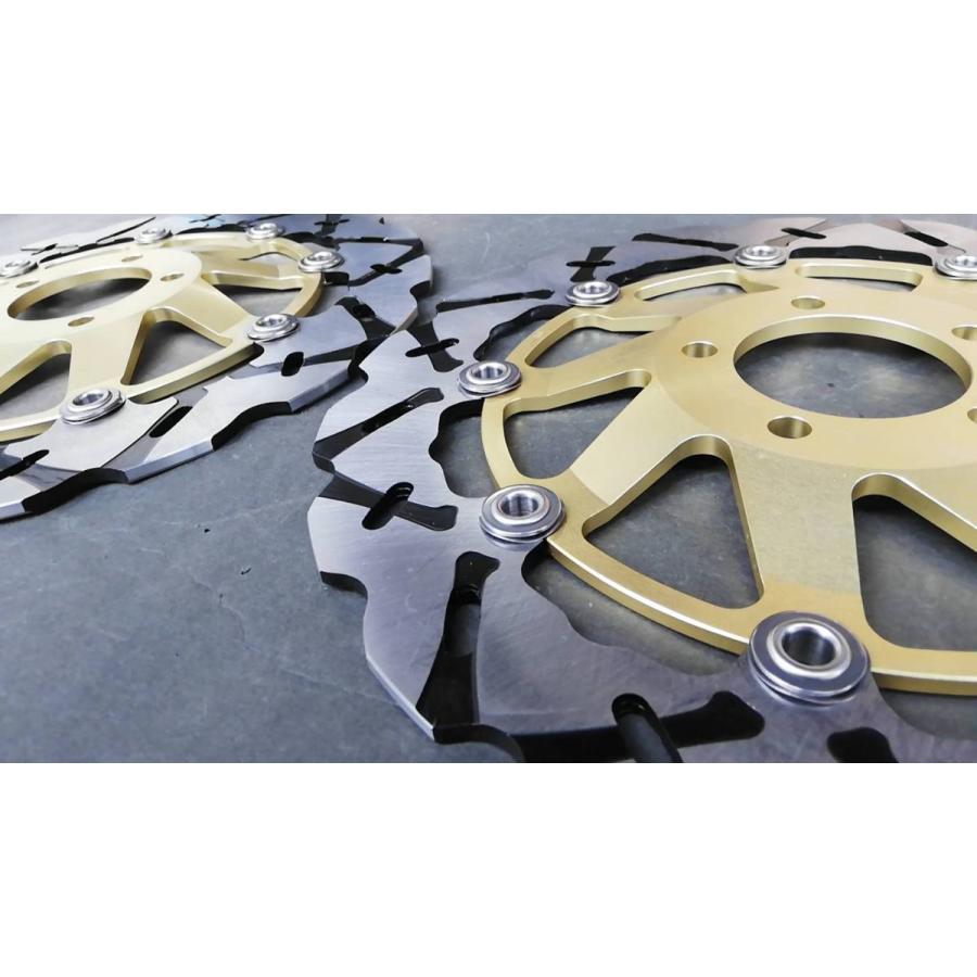 Arashi製フロント用ブレーキディスク052金色 ゼファー1100RS ZRX1200S