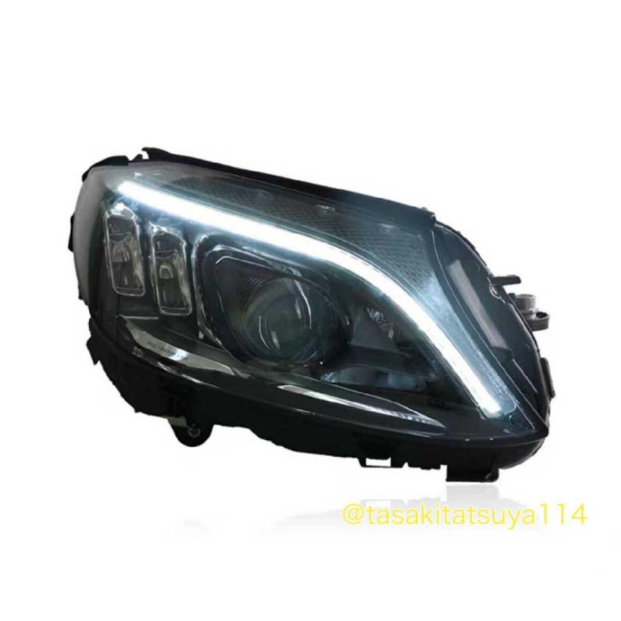 ベンツ W205 Cクラス LEDヘッドライト 前期→後期仕様 2014年〜 流れる