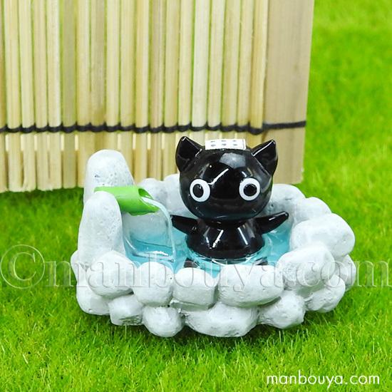 黒猫 雑貨 ミニチュア ガラス細工 ネコ 置物 動物 飾りフォーカート