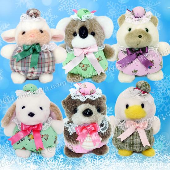 クリスマス たけのこ レトロ ぬいぐるみ セット 動物 TAKENOKO JOYFUL