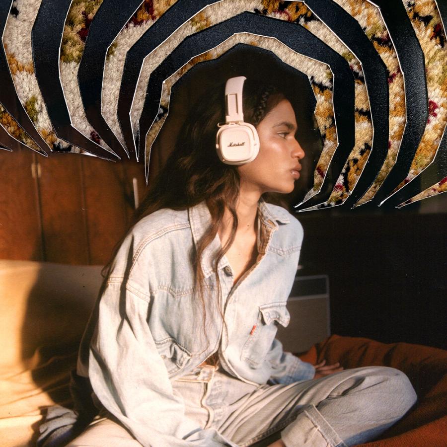 Marshall（マーシャル） ワイヤレスヘッドホン MAJOR5CREAM クリーム