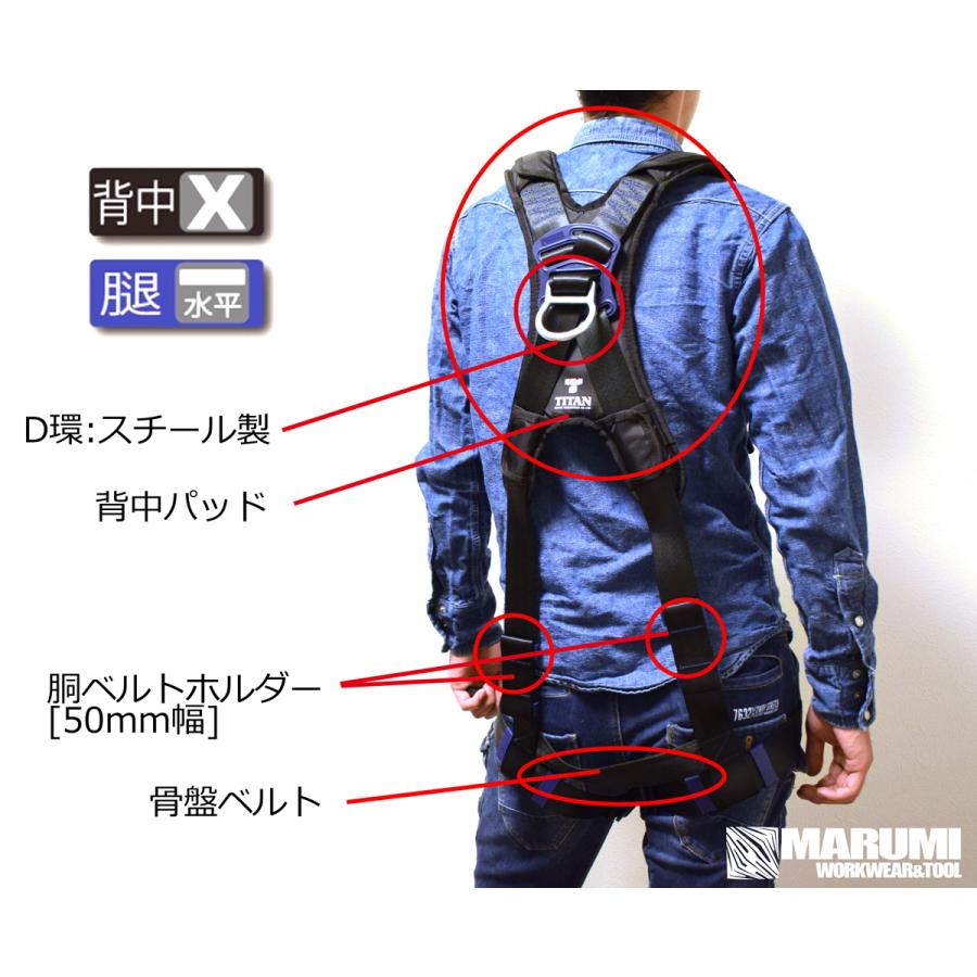 タイタン 【タイタン TITAN】新規格フルハーネス型安全帯[リコロ2
