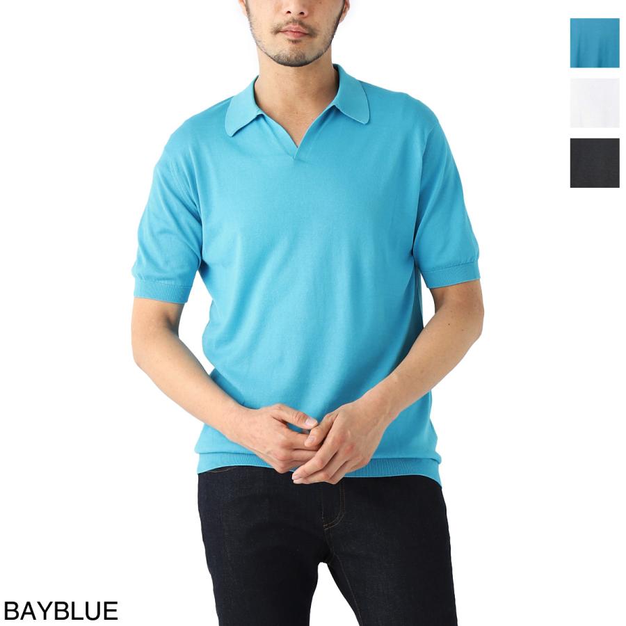 JOHN SMEDLEY（ジョンスメドレー） ニット ポロシャツ NOAH シー