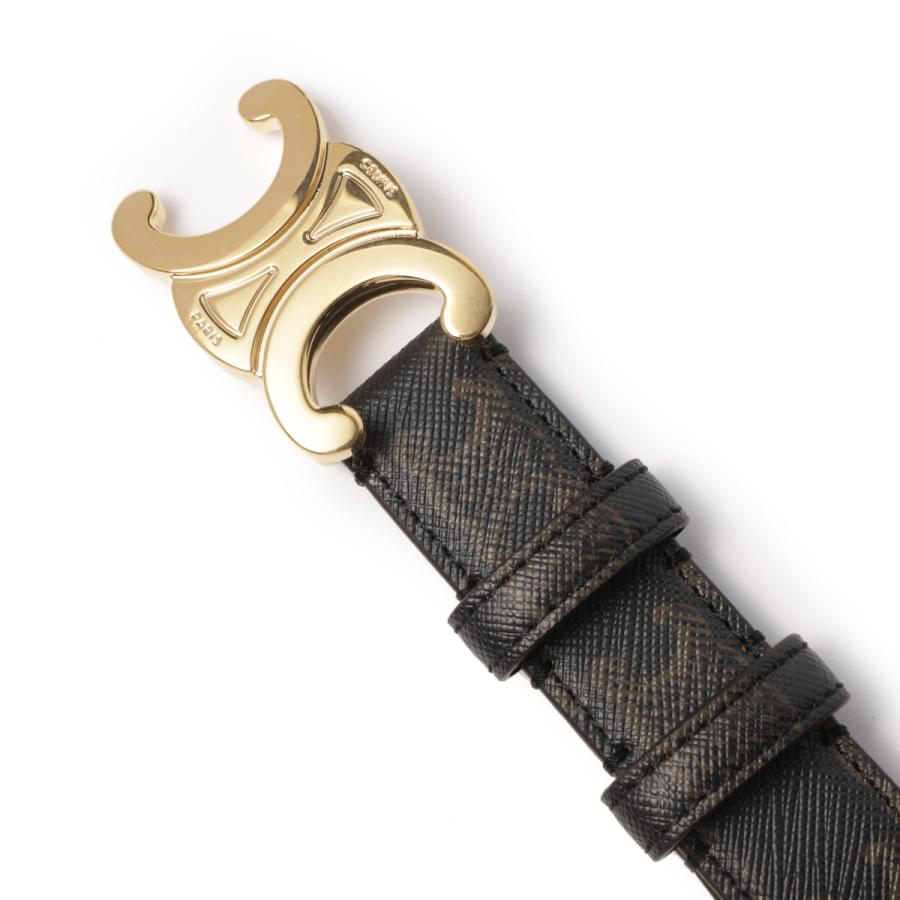 CELINE（セリーヌ） ベルト MEDIUM TRIOMPHE BELT ブラウン レディース