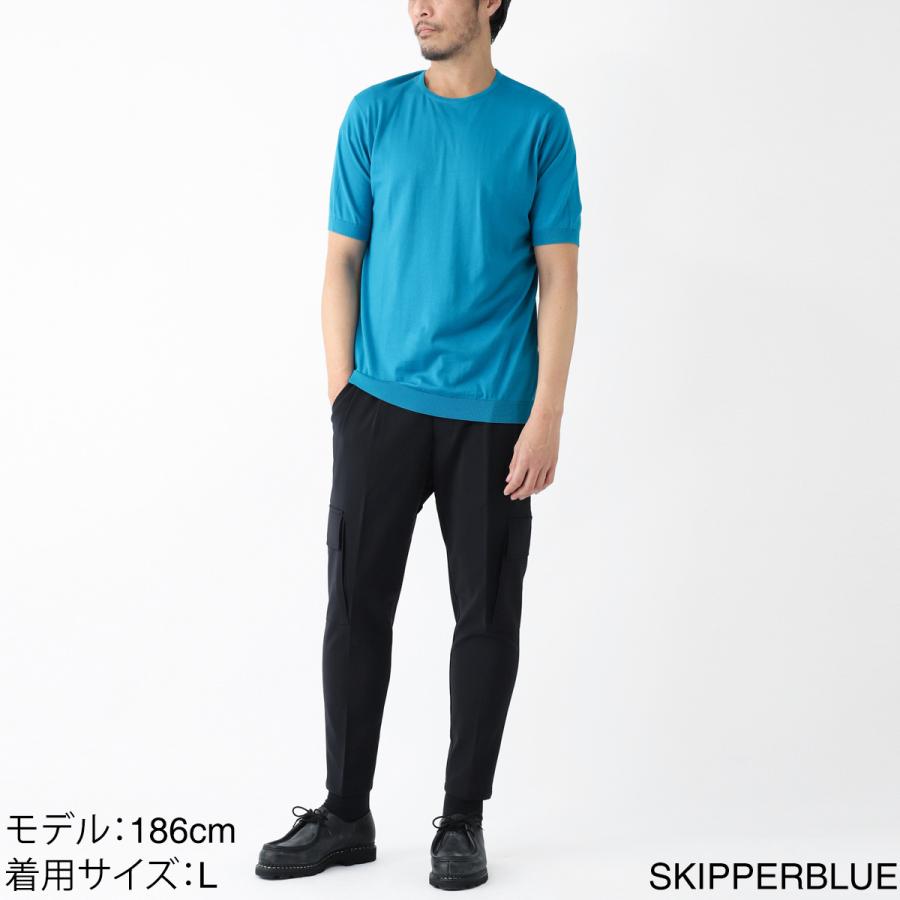 JOHN SMEDLEY（ジョンスメドレー） クルーネック半袖ニット BELDEN
