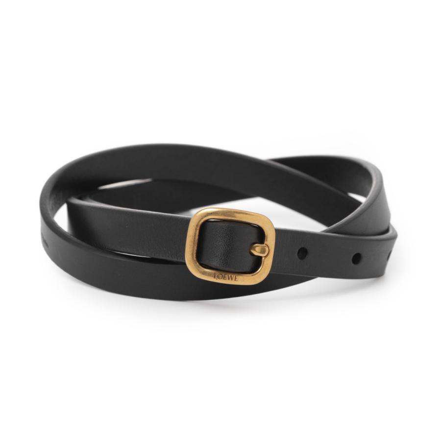 LOEWE（ロエベ） ベルト ROUNDED SOFT 1.5 CM BELT ブラック