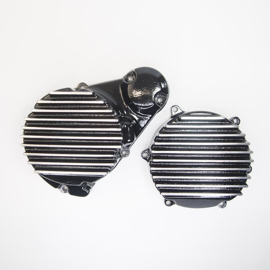 mc.maniac製 GSX400インパルス エンジンカバー 左右セット 黒 GK79A