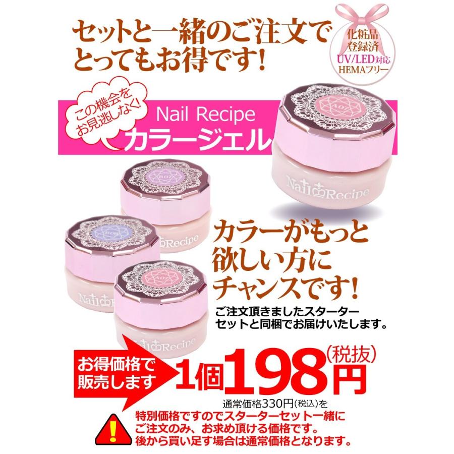 ジェルネイルセットをご購入時にのみ注文できるカラージェル : ネイル