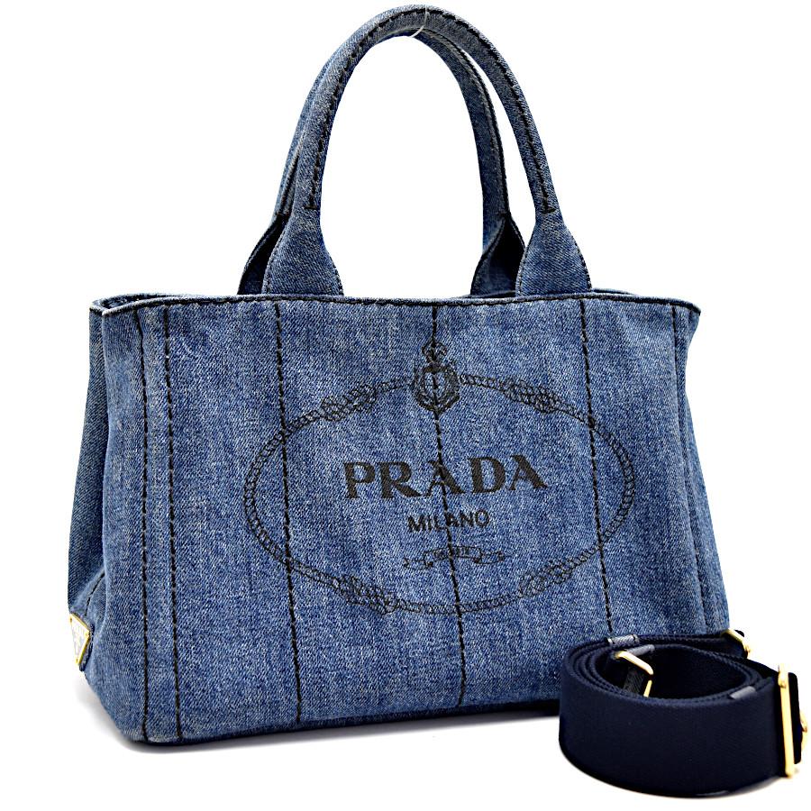 PRADA（プラダ） トートバッグ カナパミニ 2wayバッグ 1BG439 デニム