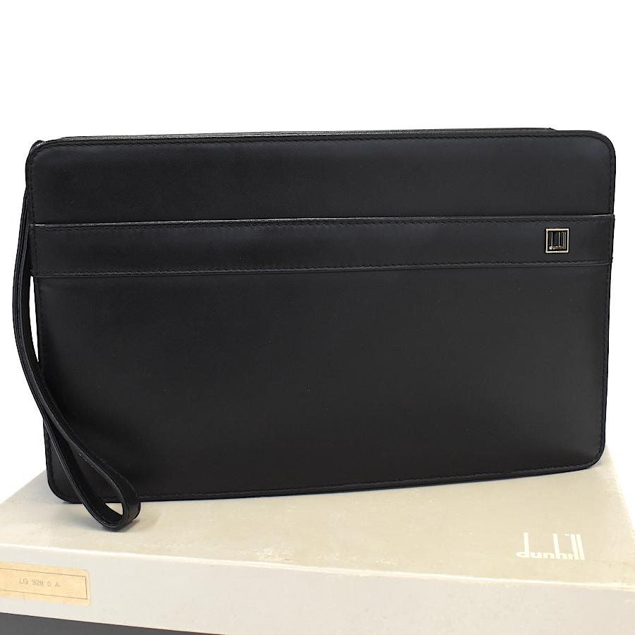 dunhill（ダンヒル） セカンドバッグ クラッチバッグ レザー ブラック