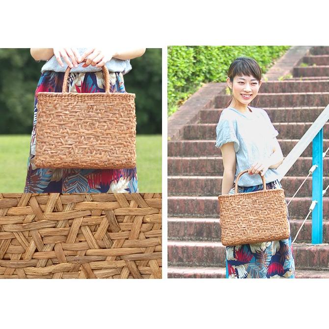 山葡萄 かごバッグ 大 乱れ編み トートバッグ 7日以内返品送料無料