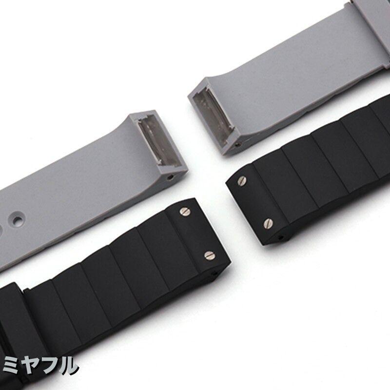 互換品】カルティエ サントス 時計ベルトラバーベルト バンド交換 23mm
