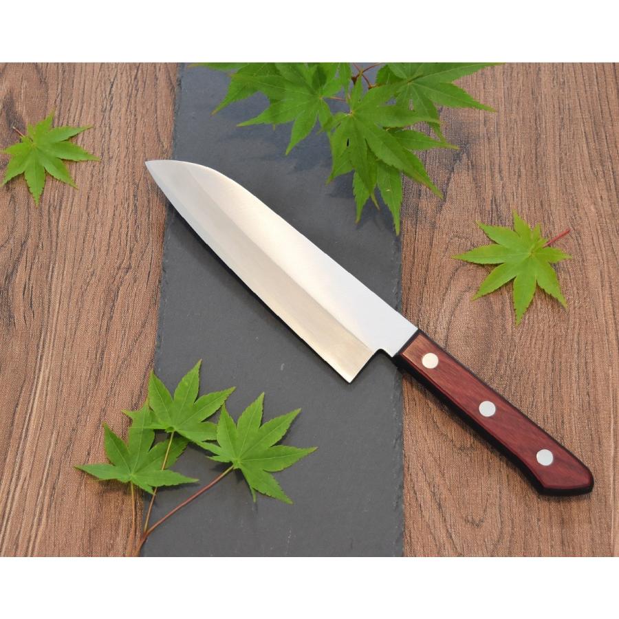 高級包丁 三徳包丁 170mm 青紙スーパー 割込 『兼景』 高品質 日本製